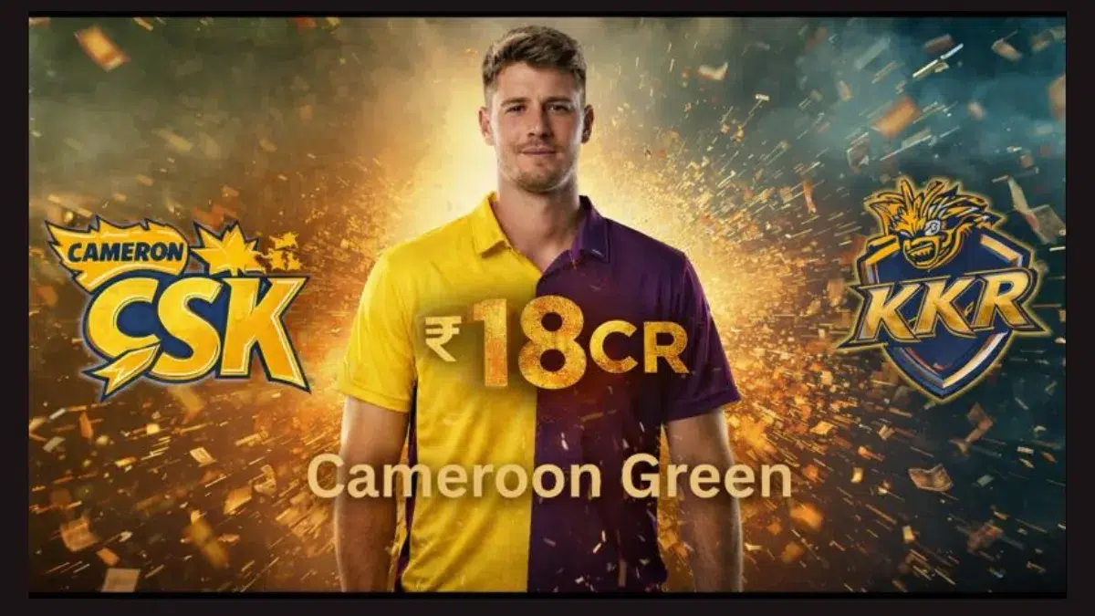 IPL Auction 2026 Cameron Green auction prediction CSK vs KKR