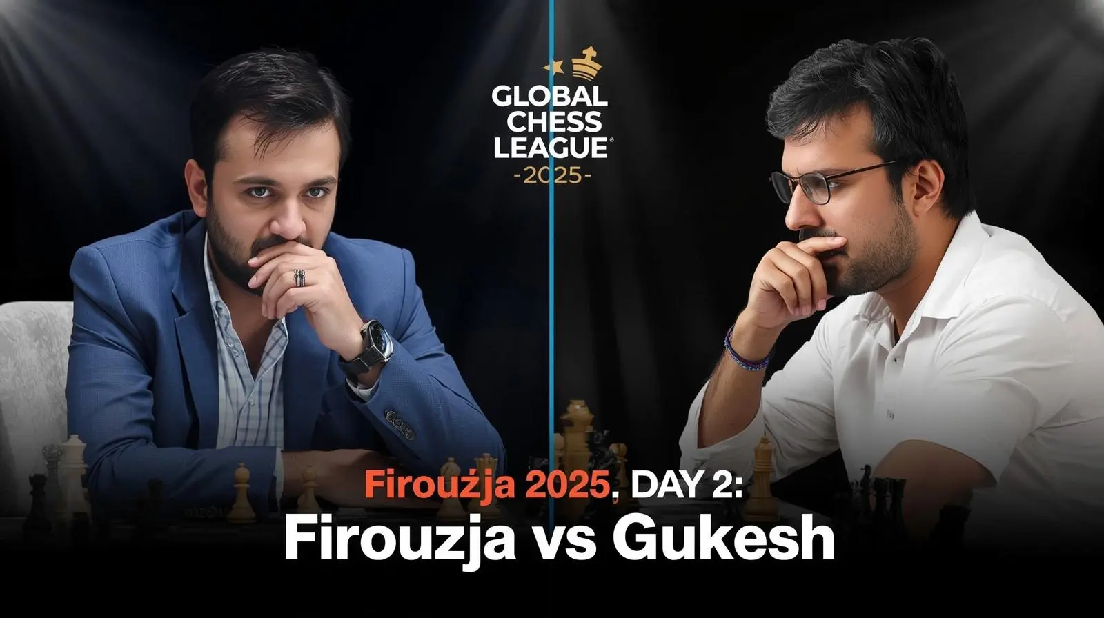 Firouzja vs Gukesh Global Chess League 2025 Day 2