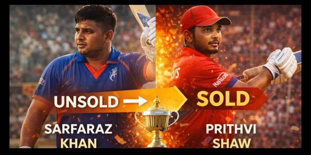 Sarfaraz Khan Prithvi Shaw IPL 2026 comeback